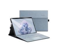 Omnpak Coque pour Microsoft Surface Pro 11, Surface Pro 10, Surface Pro 9,avec Support de Stylet, Housse légère et Mince en Polyester à Angles Multiples, Compatible avec Clavier Type Cover