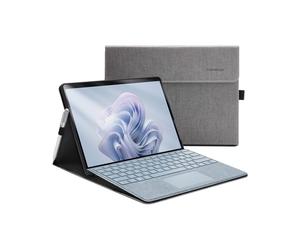 Omnpak Coque pour Microsoft Surface Pro 11, Surface Pro 10, Surface Pro 9,avec Support de Stylet, Housse légère et Mince en Polyester à Angles Multiples, Compatible avec Clavier Type Cover