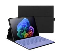 Omnpak Étui de protection léger pour Microsoft Surface Pro 12" 2025 - Plusieurs angles de vue - Porte-stylet - Compatible avec clavier Type Cover