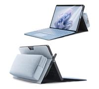 Omnpak Étui pour Microsoft Surface Pro 11/10/9 Tablet Business Case, étui de Transport avec Porte-Stylet et Sac de Rangement pour Accessoires, Compatible avec Clavier Type Cover