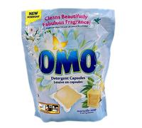 OMO Marseille Soap Laundry Capsules - 42 capsules x 20 g chacune - Puissant détachant les taches avec parfum longue durée, jusqu'à 14 jours de lavage frais, se dissout rapidement, fonctionne en 30