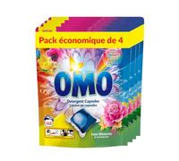 OMO Capsules Lessive Rose Fleurie | Grand Format | 168 Capsules