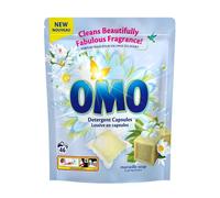 OMO Capsules Lessive Savon de Marseille | Pods Détergent Bio Concentré | Parfum Printemps 14 Jours | Anti-Taches Puissant | Dissolution Rapide 30°C | 42 Capsules 20g