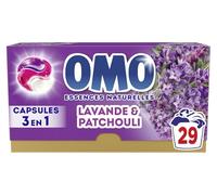 OMO- Lessive liquide en capsules 3 en 1 J'ai rêvé du Sud - 87 lavages - Lavande et Patchouli - propreté éclatante & parfum longue durée aux essences naturelles (lot de 3x29)