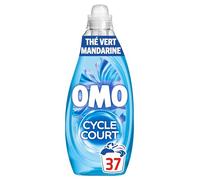 OMO Lessive Liquide Mon Cycle Court Parfumé Fraîcheur Insolente, 37 Lavages | Lessive hypoallergénique peaux sensibles, efficace dès 15 minutes, élimine les odeurs, parfum thé vert et mandarine