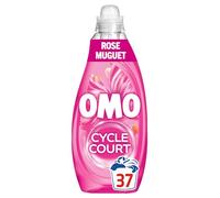 OMO - Lessive Liquide Mon Cycle Court Parfumé Mélodie Florale - Lessive Cycles Courts Efficace dès 15 minutes - Parfum Rose et Muguet - Formule Testée Dermatologiquement - Gamme OMO
