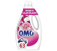 Omo Lessive Liquide Rose Lilas Blanc 2,646L - 63 Lavages