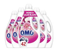 Omo Lessive Liquide Rosir de Plaisir Rose et Lilas Blanc, 210 Lavages | Lessive liquide aux essences naturelles, propreté éclatante, parfum longue durée, testée dermatologiquement