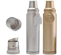 OMO Lot de 2 poivrières portables en métal haute capacité anti-Ieak 4ème génération Doré argenté