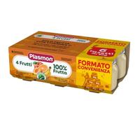 Omogeneizzato 4 Frutti Plasmon - 6 Vasetti da 80 g
