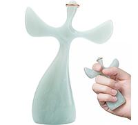 Omoojee Croix de prière, design portable, confortable pour s'adapter à votre main, cadeau chrétien fidèle, résine de marbre (1 croix)