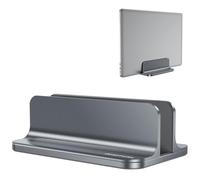 OMOTON Support Vertical réglable en Aluminium pour Ordinateur Portable pour MacBook Pro/Air, etc. (jusqu'à 17,3 Pouces)，Gris