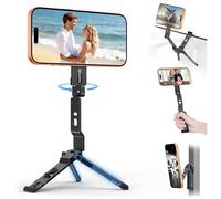 OMOTON TP03 Rotation à 360° pour trépied MagSafe, trépied magnétique ultrafin de 12mm avec vis et Crochet 1/4", pour iPhone 17/16/15 Pro Max, Support de téléphone pour vlog, Salle de Sport, Voyage