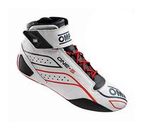 OMP Chaussures One-S Blanc/Rouge/Noir Taille 41 FIA 8856-2018