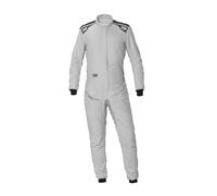 Omp - Combinaison de course One Evo Air FIA 8856-2018 Argent/Gris fer Taille 52 - Technologie Air pour une ventilation maximale - 10% plus respirante que les modèles précédents - Taille 52 - Argent