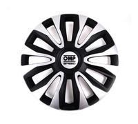OMP Enjoliveurs 16'' pouces Cap De Roue Jeu Enjoliveur Auto noir argent OMPS07011612