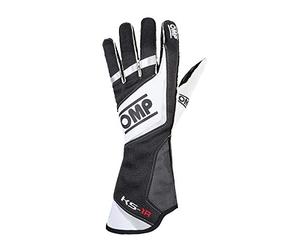 OMP Guantes Ks-1R Negro/Blanco/Argent S Talla
