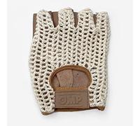 OMP Guantes Tazio: Crème Vintage/Cuir Marron Talla: L