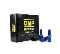 OMP Lot de 20 vis Din 10,9 clés 17/19 L 27 mm M14 x 1,25 Bleu