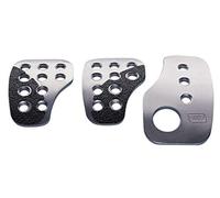 OMP Set 3 Racing Pedales Plata, Argent
