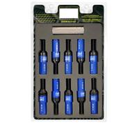 Omp Speed Set vis Performance avec protection en aluminium M12X1.5 Hex 17-19 L 28 mm, couleur bleu aluminium 7075+DIN 12.9 20+1 par boîte