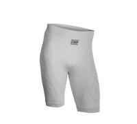 Omp Pantalon Court KS, léger, Respirant, élastique, idéal pour Une Utilisation en Conditions de Chaleur et de Karting, Blanc, Taille Enfant