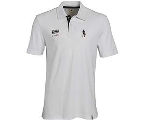 Omp Polo Blanche à Manches Courtes Taille L et Icône Conducteur