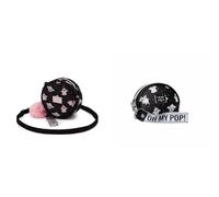 OMP! Pug - Sac à Bandoulière Rond Petit + Porte-monnaie Ovale