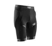 Omp Short avec Rembourrage rembourré stratégique pour Une Protection maximale - Mousse 3D pour améliorer Le Soutien Lombaire - Taille élastique avec Grip en Silicone - XXL - Noir