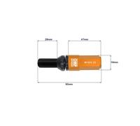 OMP Speed Jeu de 20 boulons M14x1.25 avec protecteur orange