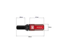 OMP Speed Jeu de 20 boulons M14x1.25 avec protecteur rouge et clé