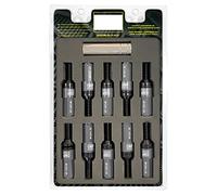 OMP SPEED - Jeu de vis Performance avec protection en aluminium, M12X1.25, HEX : 17-19, L : 28 mm, Couleur : Argent