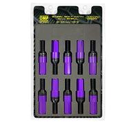 OMP SPEED - Jeu de vis Performance avec protection en aluminium, M12X1.25, HEX : 17-19, L : 28 mm, couleur : violet