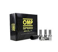 OMP SPEED Set 20 boulons de roue avec M14X1.5 Métrique 17/19 Long Fileté 27MM Couleur Argent et Matériau DIN 10.9