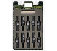 OMP SPEED Set 20 Boulons de Roue Noir avec M12X1.5 Métrique 17-19 Long 28MM Clé filetée avec Protecteur en Aluminium Noir 7075 + DIN 12.9