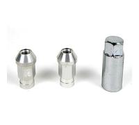 OMP SPEED Set 20 écrous de roue avec métrique M12X1.25 19 iletée longue de 40MM couleur argent aluminium 7075