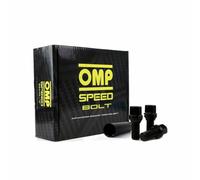 OMP SPEED Vis coudées pour jantes PCD DIN 10.9, vis réglables M14X1.50 CLÉ 17/19 L : 28, couleur noire