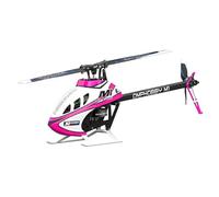 OMPHOBBY M1 V3 PRO 100 Mini hélicoptère 3D RC BNF, entraînement direct 6 canaux avec récepteur ELRS intégré et contrôle de vol OFS3+, moteur sans balais, batterie LiHV 2S sans contrôleur Rose