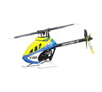 OMPHOBBY M1 V3 PRO 100 Mini hélicoptère 3D RC BNF, entraînement direct 6 canaux avec récepteur ELRS intégré et contrôle de vol OFS3+, moteur sans balais, batterie LiHV 2S sans contrôleur Jaune