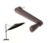 Ompinda Poignée de parasol de terrasse, poignée de manivelle universelle d'extérieur pièces de rechange pour parasol banane, gris
