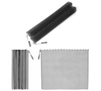 Ompinda Rideau en maille robuste avec 2 tirettes (2 panneaux) pour cheminée à bois (61 x 48,3 cm)