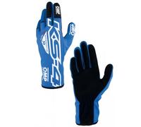 Ompracing Gants Omp Kart KS-4, Bleu/Blanc, Taille 5, Enfant