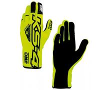 Ompracing Gants Omp Kart KS-4, Jaune/Noir, Taille 6, Enfant