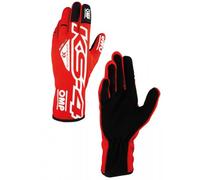 Ompracing Gants Omp Kart KS-4, Rouge/Blanc, Taille S