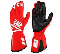 Ompracing Gants Omp One Evo FX FIA 8856-2018, Rouge, Taille XS