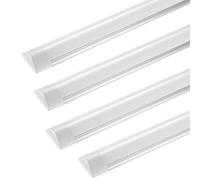 Omprar 4PCS*40W Réglette Led, Reglette Led Exterieur 4000LM 6500K Neon Led Garage Blanc Froid Reglette Led 120cm, Reglette Led Cuisine pour Atelier, Sous Sol, Salle de Bain, Bureau Eclairage
