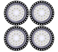 Omprar 4PCS High Bay Light, 100w LED UFO Lampe industrielle LED 6500K Projecteur LED d'éclairage 10000LM LED Projecteur Exterieur Interieur industrielle UFO Lamp pour Garage Atelier Gymnase