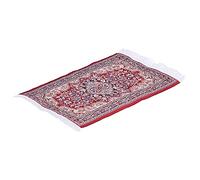 Omquot 1:12 Tapis Miniature Exquis pour Maison de Poupée Tapis Rétro tissé Solide pour Ajouter Une Décoration Matérielle D'atmosphère de Vie, adapté aux Accessoires de Jouets de Chambre à Coucher ou