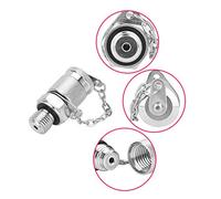 Omquot Adaptateur de Couplage de Test de Pression Hydraulique Durable Pour Système Hydraulique - Résistant aux Hautes Pressions et Températures - Pour Détection de Pression, Lubrification - En Acier