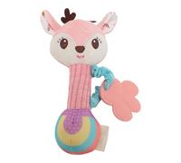Omquot Adorable Jouet Sensoriel Hochet pour bébé avec Anneau de Dentition, Poignée Douce et Sons Doux, Matériaux Sûrs pour les Besoins de Mastication des Nourrissons (Tapez 4)